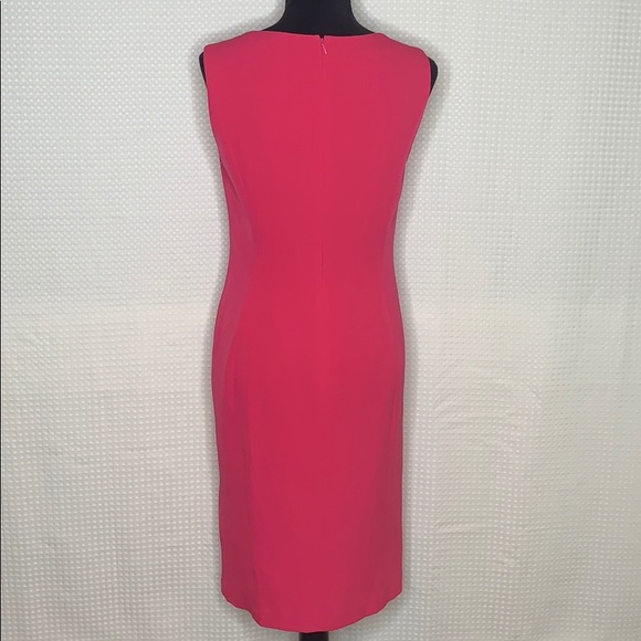 Kasper Sleeveless Ruffle Neck Sheath Dress Size 6 - Picture 5 of 8